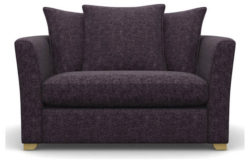 Heart of House Libby Tweed Fabric Cuddle Chair - Purple